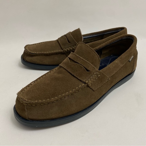 Nautica Penny Loafers 7.5 Men’s Suede Leather Casual Shoes - Picture 1 of 11